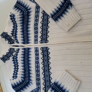 Lands' End Women's Wool Zip-up Sweater